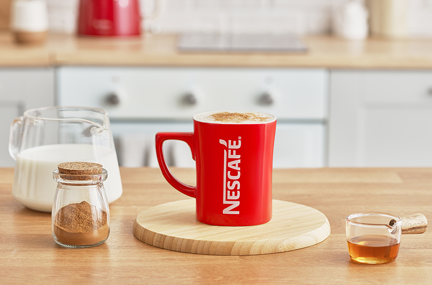 латте с корицей