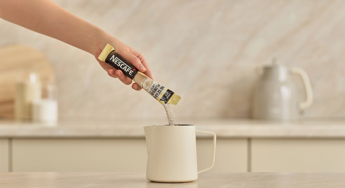  nescafe latte plombir засыпается в емкость