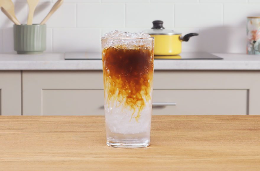 рецепт освежающего газированного кофе