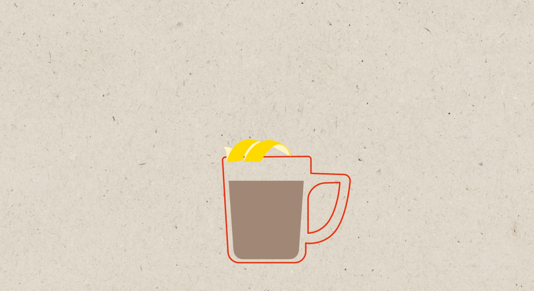 Украсьте напиток апельсиновой цедрой