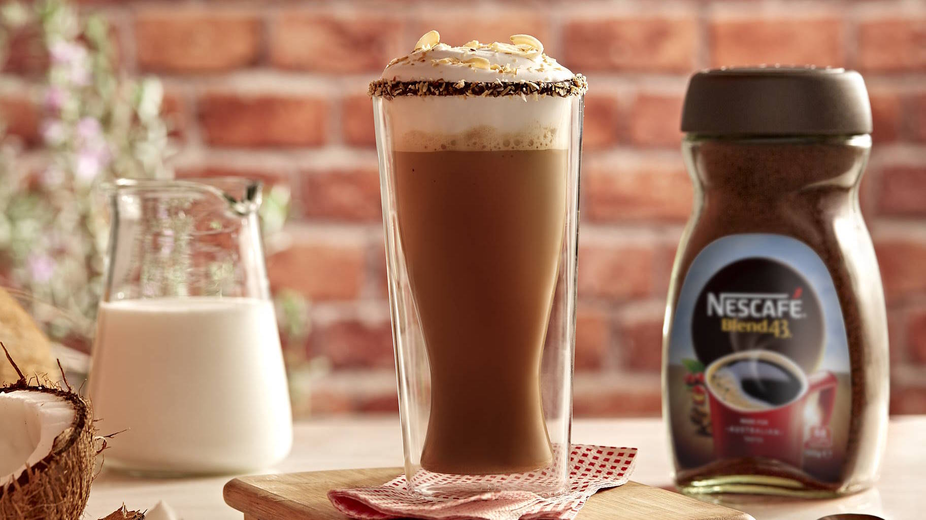 Латте с кокосом